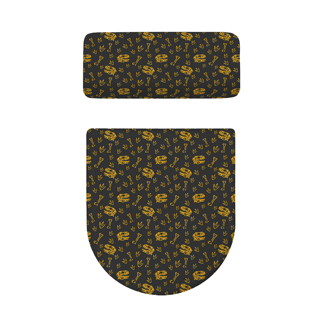 Tyrannosaurus Dino Fossil Pattern Print Toilet Lid And Tank Cover Set