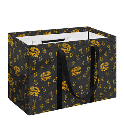 Tyrannosaurus Dino Fossil Pattern Print Utility Tote Bag