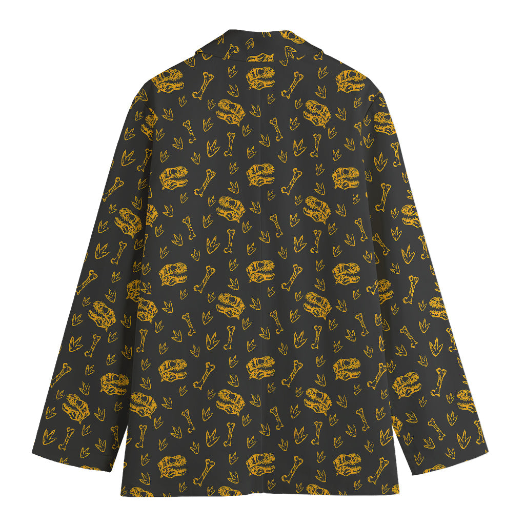 Tyrannosaurus Dino Fossil Pattern Print Women's Blazer