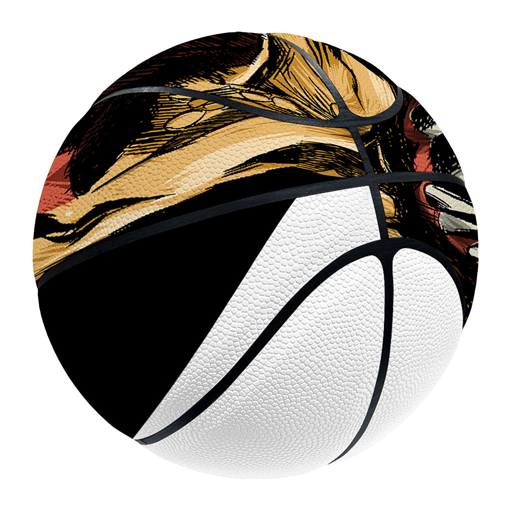 Tyrannosaurus Rex Head Print Basketball