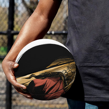 Tyrannosaurus Rex Head Print Basketball