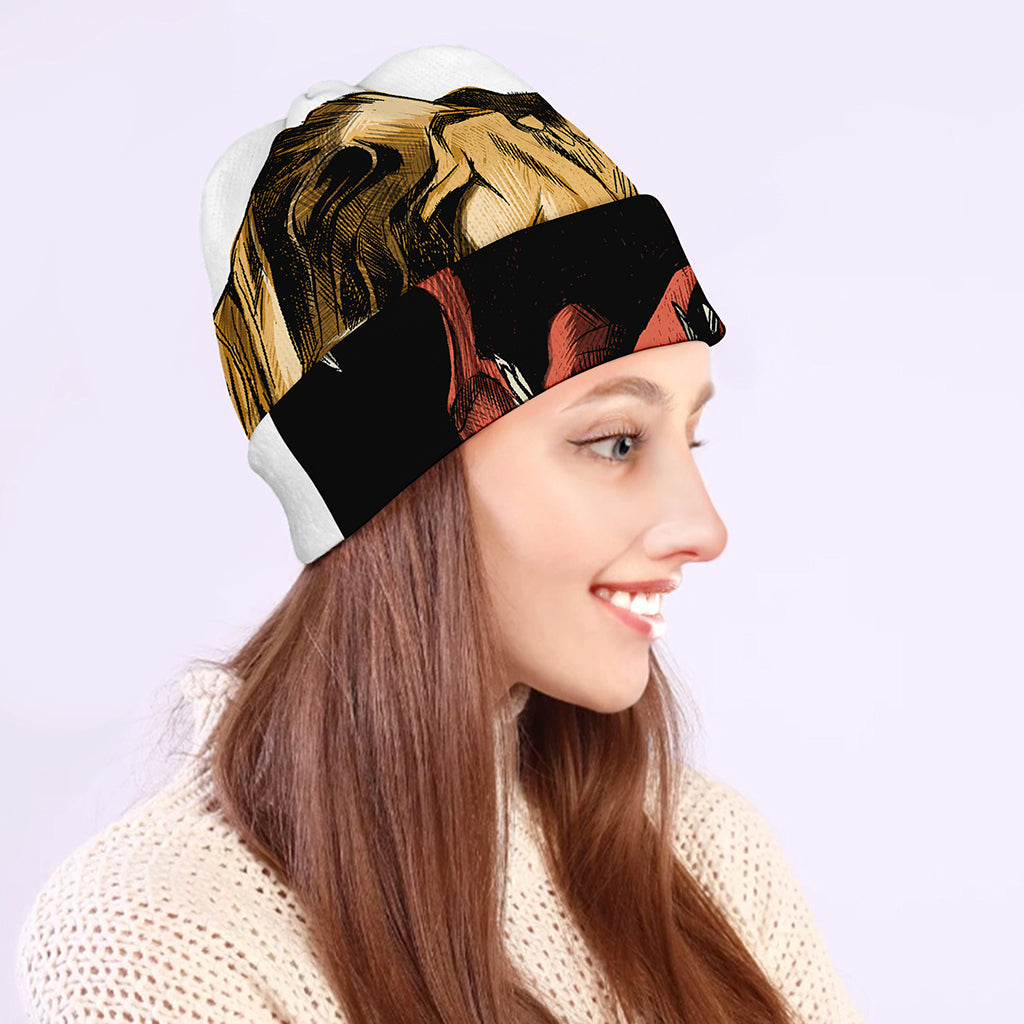 Tyrannosaurus Rex Head Print Beanie