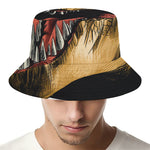 Tyrannosaurus Rex Head Print Bucket Hat