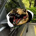 Tyrannosaurus Rex Head Print Car Side Mirror Covers