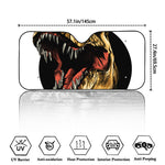 Tyrannosaurus Rex Head Print Car Windshield Sun Shade
