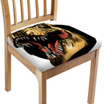 Tyrannosaurus Rex Head Print Chair Cushion Cover