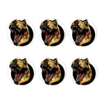 Tyrannosaurus Rex Head Print Coaster Set