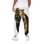 Tyrannosaurus Rex Head Print Cotton Pants