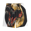 Tyrannosaurus Rex Head Print Cotton Shorts
