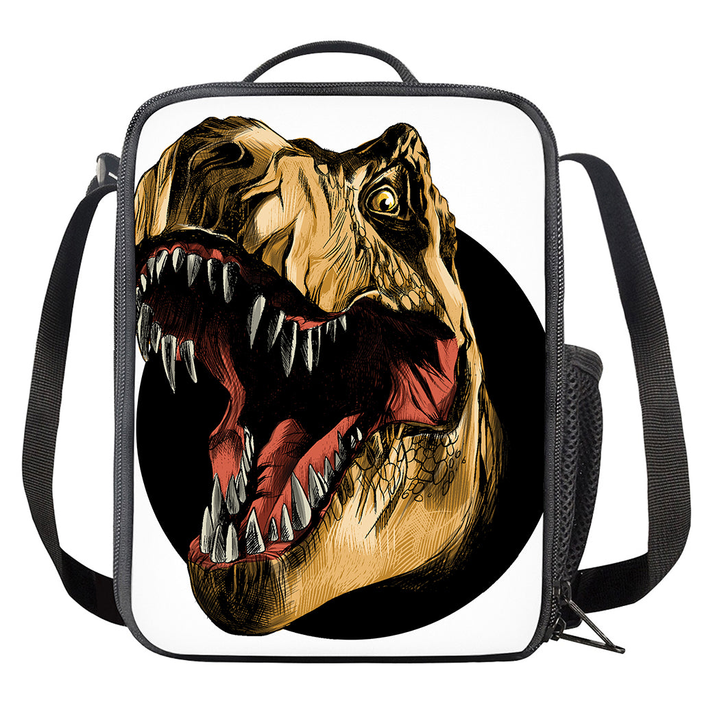Tyrannosaurus Rex Head Print Crossbody Lunch Bag