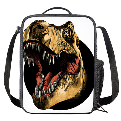Tyrannosaurus Rex Head Print Crossbody Lunch Bag