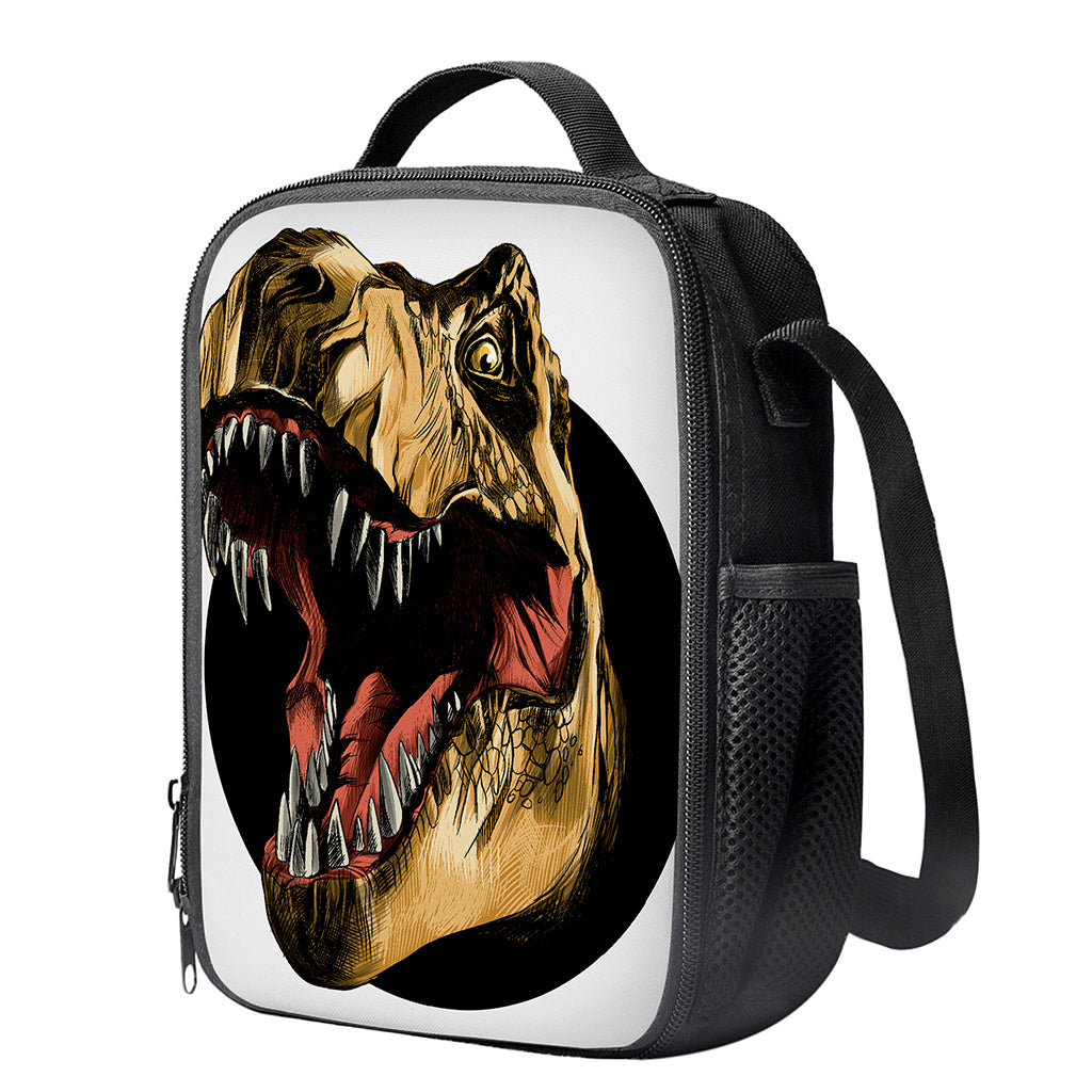 Tyrannosaurus Rex Head Print Crossbody Lunch Bag