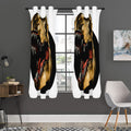 Tyrannosaurus Rex Head Print Grommet Curtain Panels