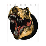 Tyrannosaurus Rex Head Print Curtain