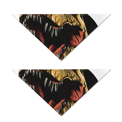 Tyrannosaurus Rex Head Print Dog Bandana