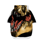 Tyrannosaurus Rex Head Print Dog Zip Up Hoodie