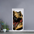 Tyrannosaurus Rex Head Print Door Sticker