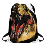 Tyrannosaurus Rex Head Print Drawstring Backpack