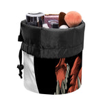 Tyrannosaurus Rex Head Print Drawstring Makeup Bag