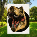 Tyrannosaurus Rex Head Print Garden Flag
