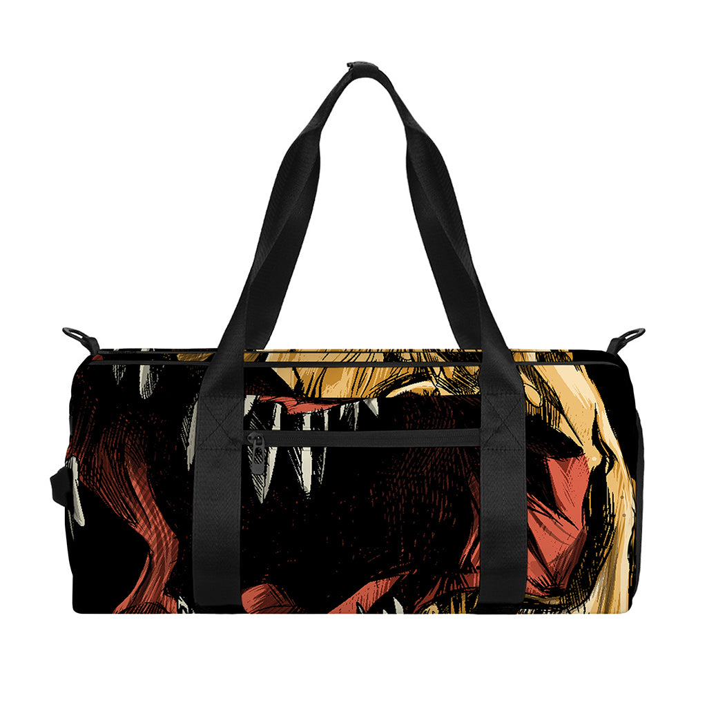Tyrannosaurus Rex Head Print Gym Bag