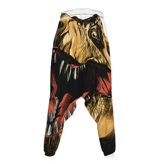 Tyrannosaurus Rex Head Print Hammer Pants