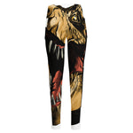Tyrannosaurus Rex Head Print High-Waisted Pocket Leggings