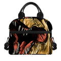 Tyrannosaurus Rex Head Print Insulated Lunch Bag