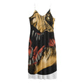 Tyrannosaurus Rex Head Print Jersey Midi Cami Dress
