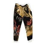 Tyrannosaurus Rex Head Print Jogger Pants