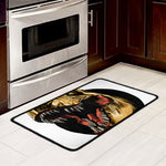 Tyrannosaurus Rex Head Print Kitchen Mat