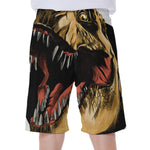 Tyrannosaurus Rex Head Print Men's Beach Shorts