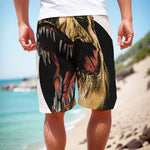 Tyrannosaurus Rex Head Print Men's Cargo Shorts