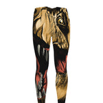 Tyrannosaurus Rex Head Print Men's leggings