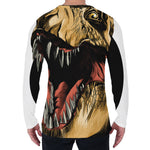 Tyrannosaurus Rex Head Print Men's Long Sleeve T-Shirt