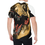 Tyrannosaurus Rex Head Print Men's Shirt