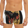 Tyrannosaurus Rex Head Print Men's Short Boxer Briefs