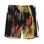Tyrannosaurus Rex Head Print Men's Sports Shorts