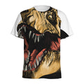 Tyrannosaurus Rex Head Print Men's Athletic T-Shirt