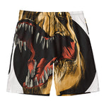 Tyrannosaurus Rex Head Print Men's Swim Trunks