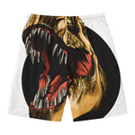 Tyrannosaurus Rex Head Print Men's Swim Trunks
