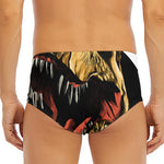 Tyrannosaurus Rex Head Print Men's Triangle Swim Briefs