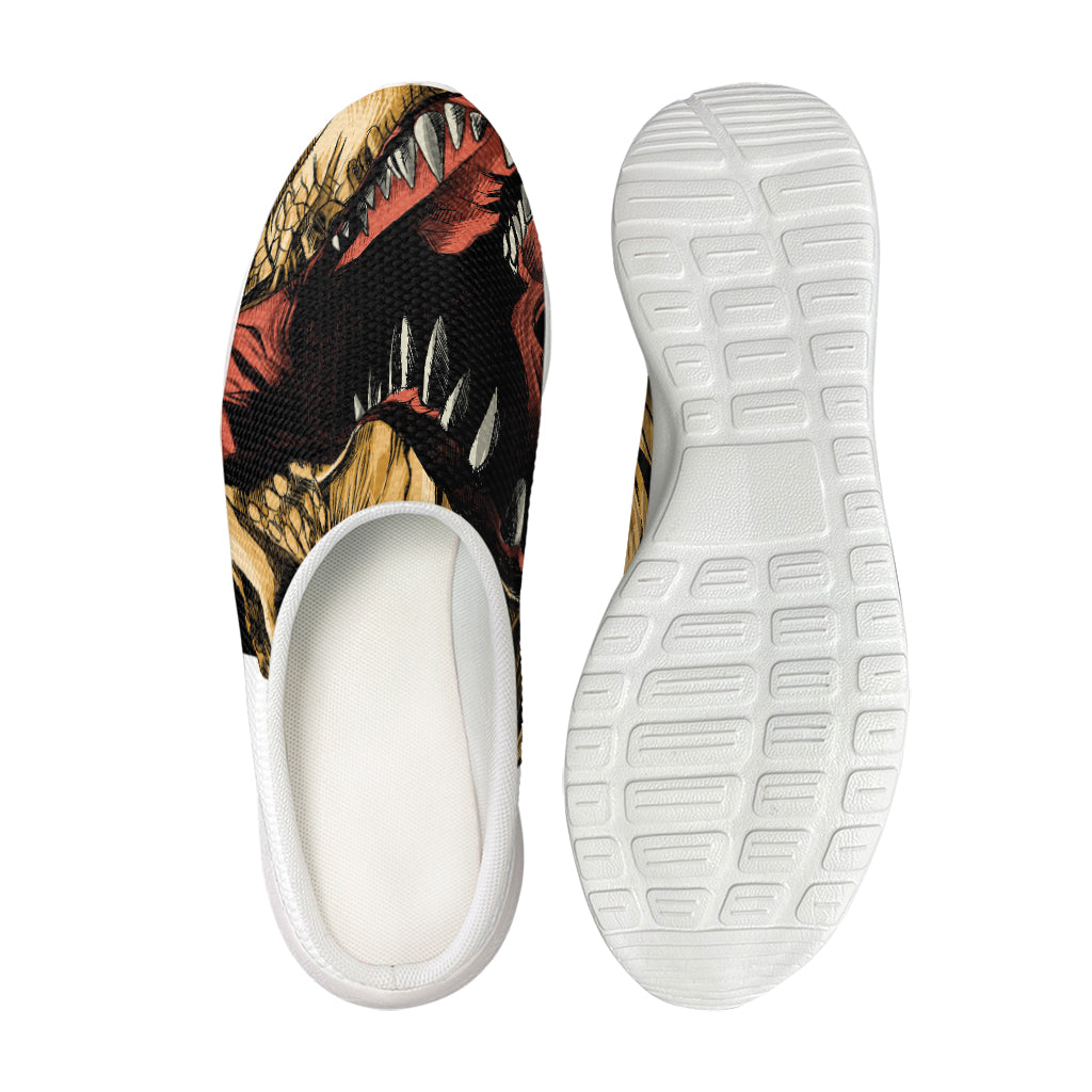 Tyrannosaurus Rex Head Print Mesh Casual Shoes