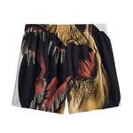 Tyrannosaurus Rex Head Print Mesh Shorts