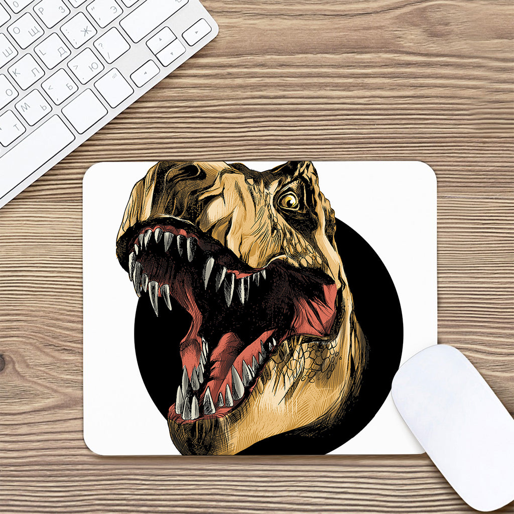 Tyrannosaurus Rex Head Print Mouse Pad