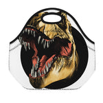 Tyrannosaurus Rex Head Print Neoprene Lunch Bag