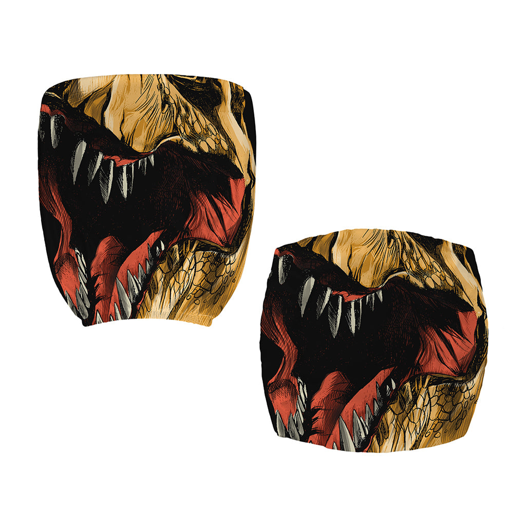 Tyrannosaurus Rex Head Print Office Chair Cover