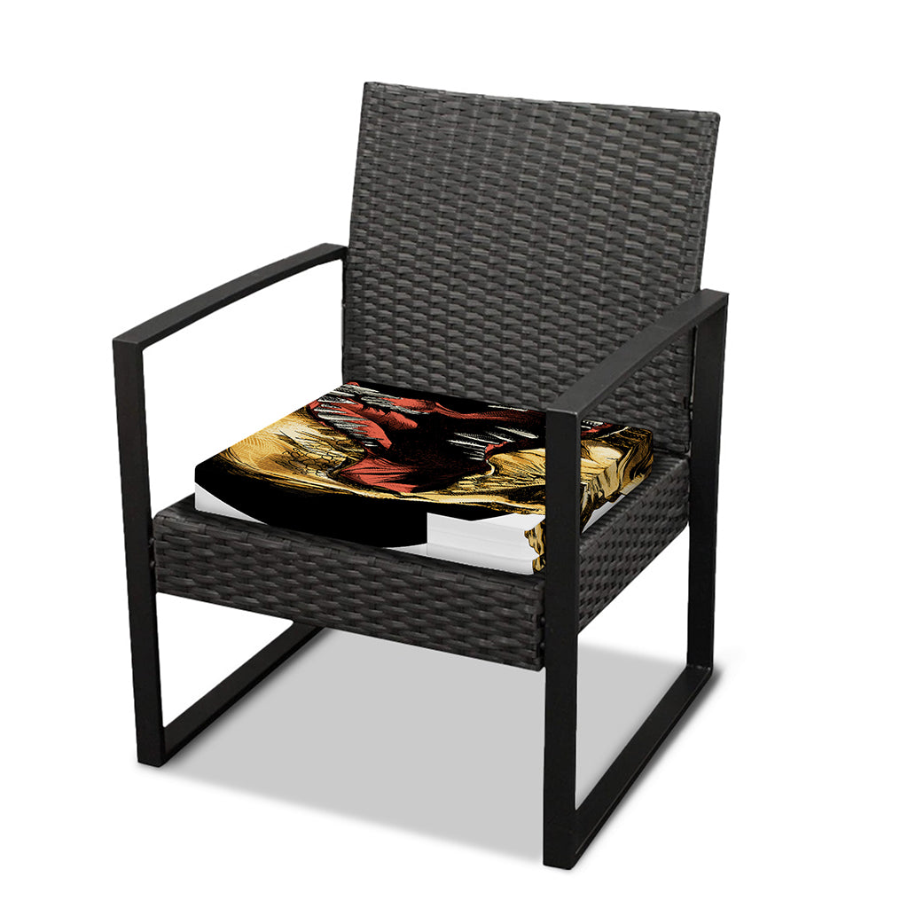 Tyrannosaurus Rex Head Print Outdoor Seat Cushion Cover