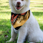 Tyrannosaurus Rex Head Print Over The Collar Dog Bandana