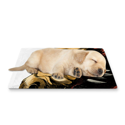 Tyrannosaurus Rex Head Print Pet Cooling Mat Cover